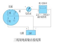 三線(xiàn)制壓力變送器接線(xiàn)圖