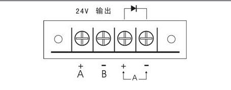卸下變送器接線(xiàn)端的旋蓋，可以看到如圖所示的接線(xiàn)端子。